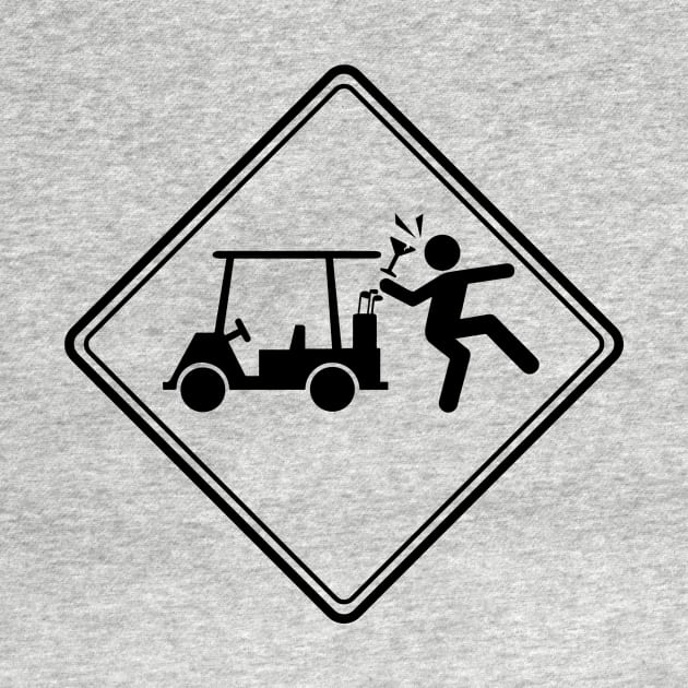 Golf Cart Accident (Black) by ZPDesign